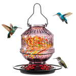 Grete Gotye Blown Glass Hummingbird Feeders for Outdoors