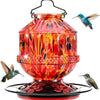 Grete Gotye Blown Glass Hummingbird Feeders for Outdoors